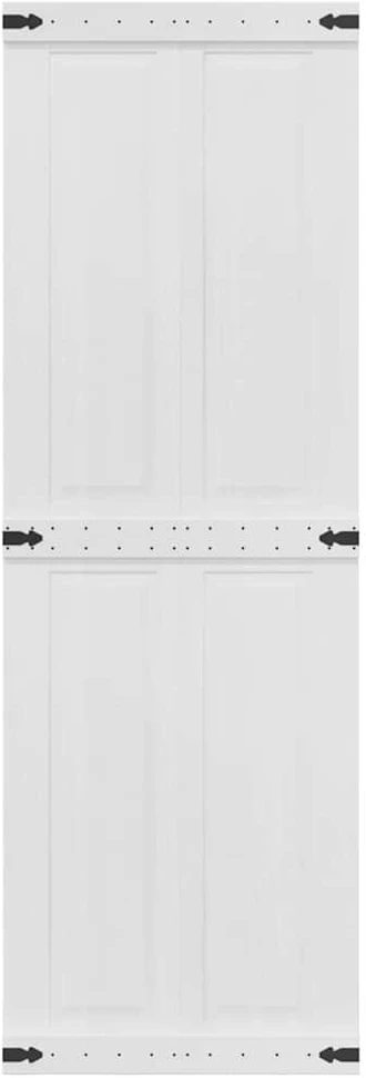 Tvarto durys CORONA 70 x 210 cm Pušies medienos masyvas Balta