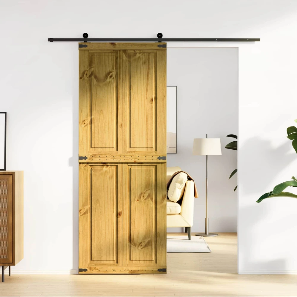 Tvarto durys CORONA 80 x 210 cm Pušies medienos masyvas