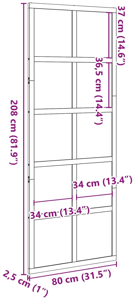 Tvarto durys Vaško ruda 80 x 208 cm Pušies medienos masyvas