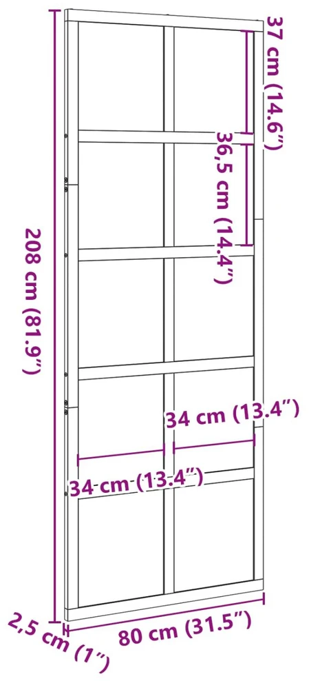 Tvarto durys Vaško ruda 80 x 208 cm Pušies medienos masyvas