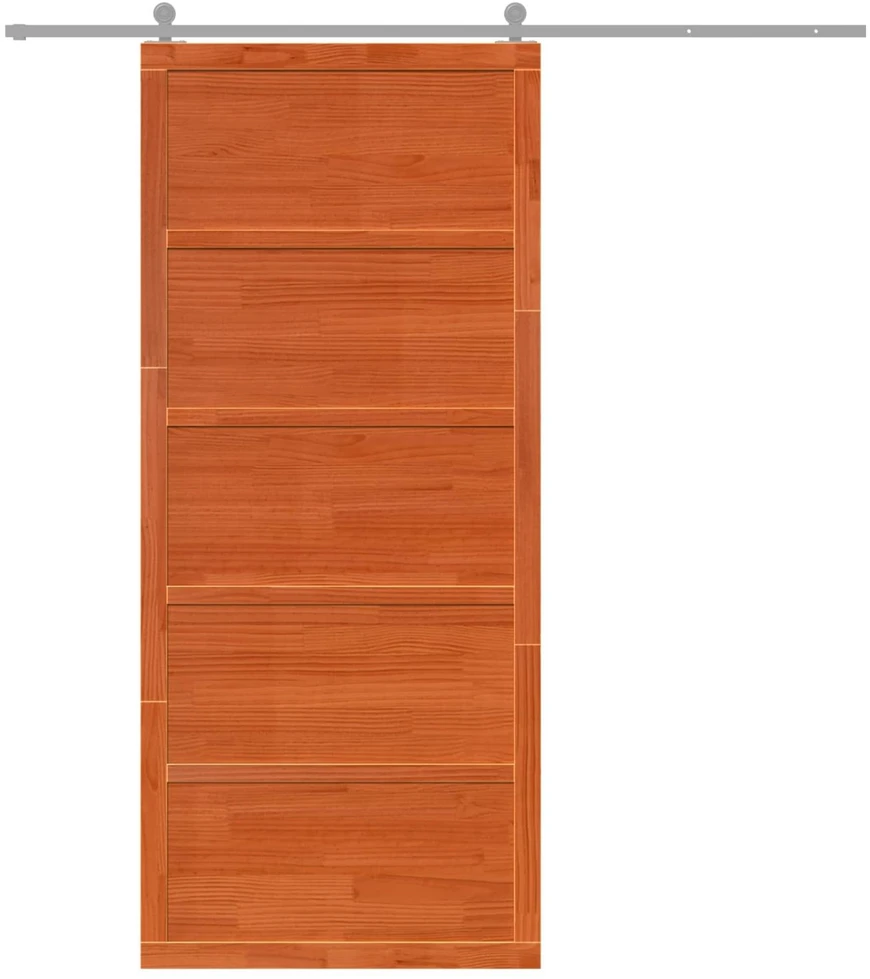 Tvarto durys 80 x 2,5 x 208 cm Pušies medienos masyvas
