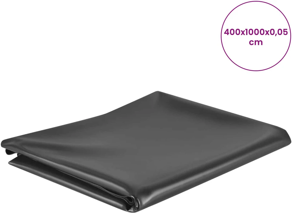 Tvenkinio Pamušalas 4 x 10 m PVC 0,5 mm Juoda