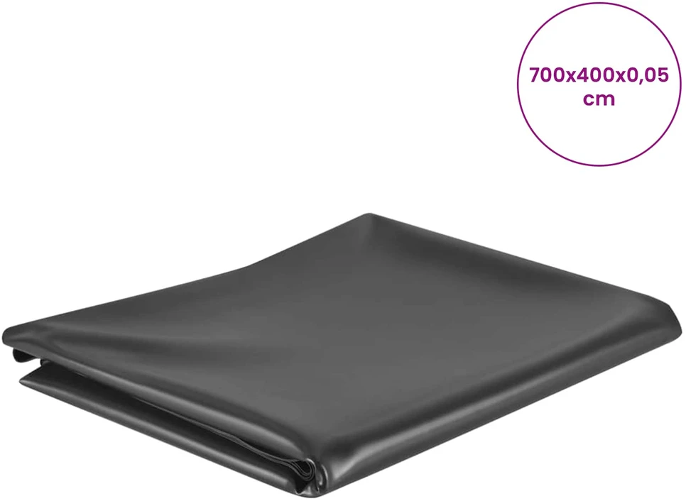Tvenkinio Pamušalas 7 x 4 m PVC 0,5 mm Juoda