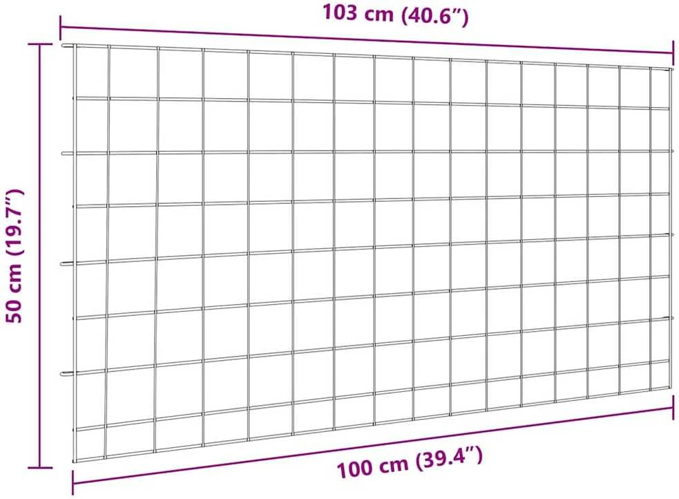 Tvenkinio tvoros rinkinys 5 vnt. 100 x 50 cm Plienas Žalia