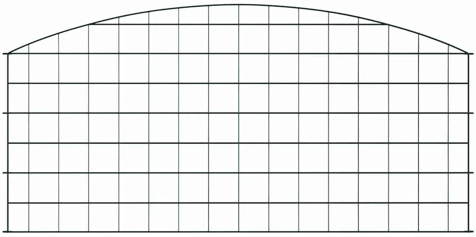 Tvenkinio tvoros rinkinys 5 vnt. 100 x 50 cm Plienas Žalia