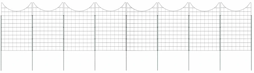 Tvenkinio tvoros rinkinys 8 vnt. 50 x 80 cm Plienas Žalia