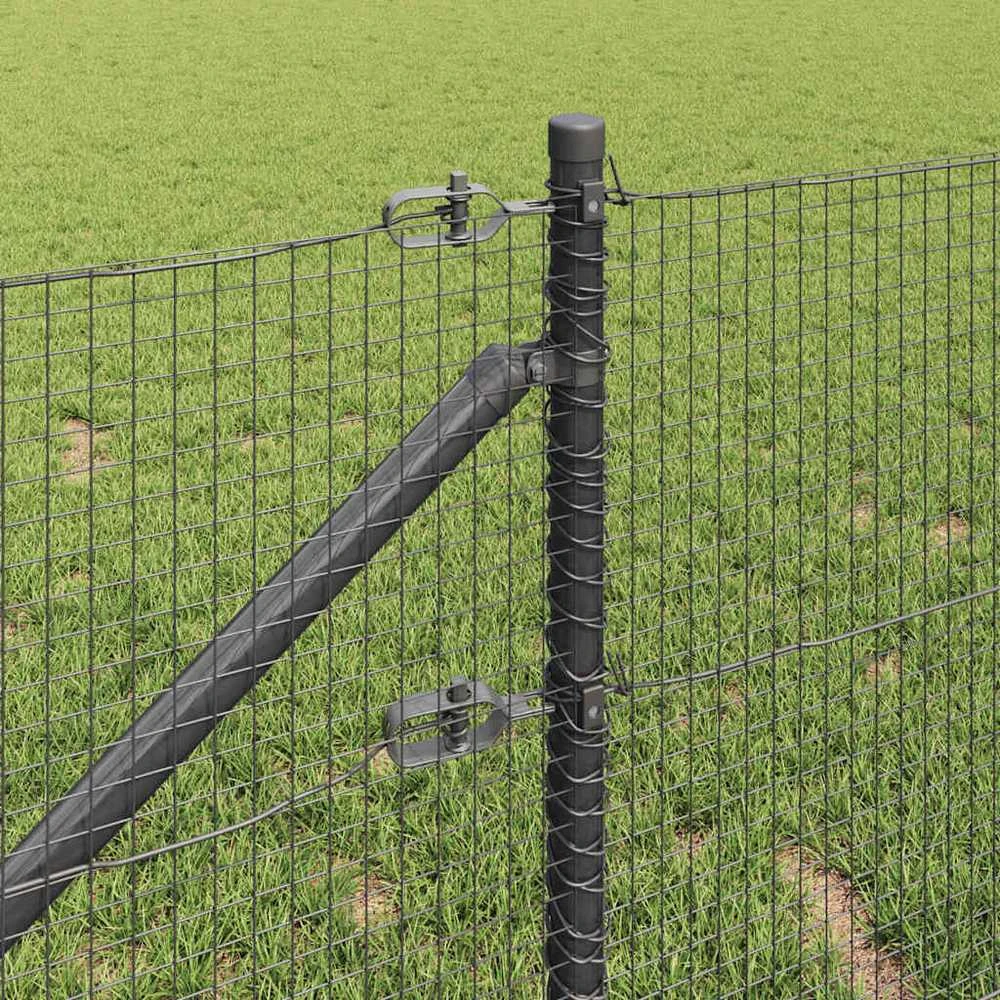 Suvirintas vielinis tvoras su smailiais galais 25 x 1 m Pilka