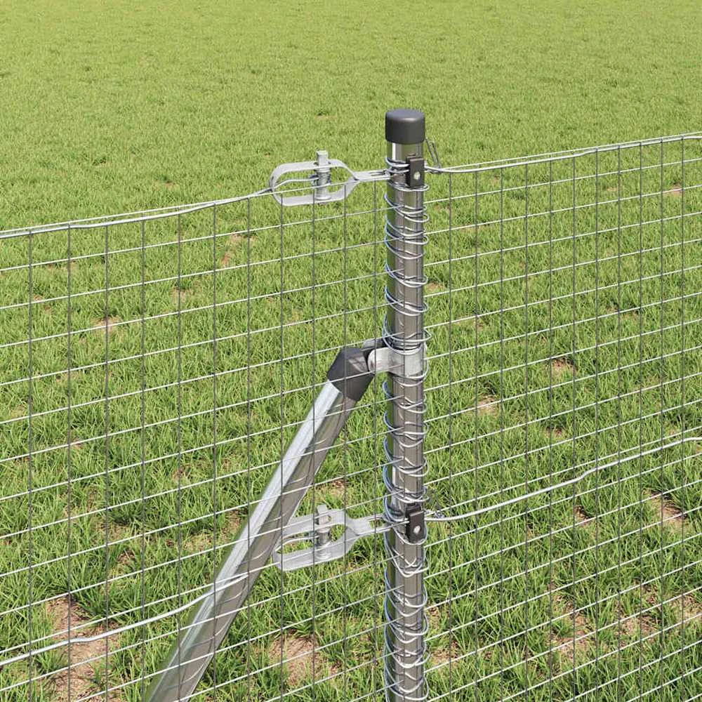 Suvirintas vielos tvora žemės tvirtinimas 10 x 0,6 m Sidabrinė