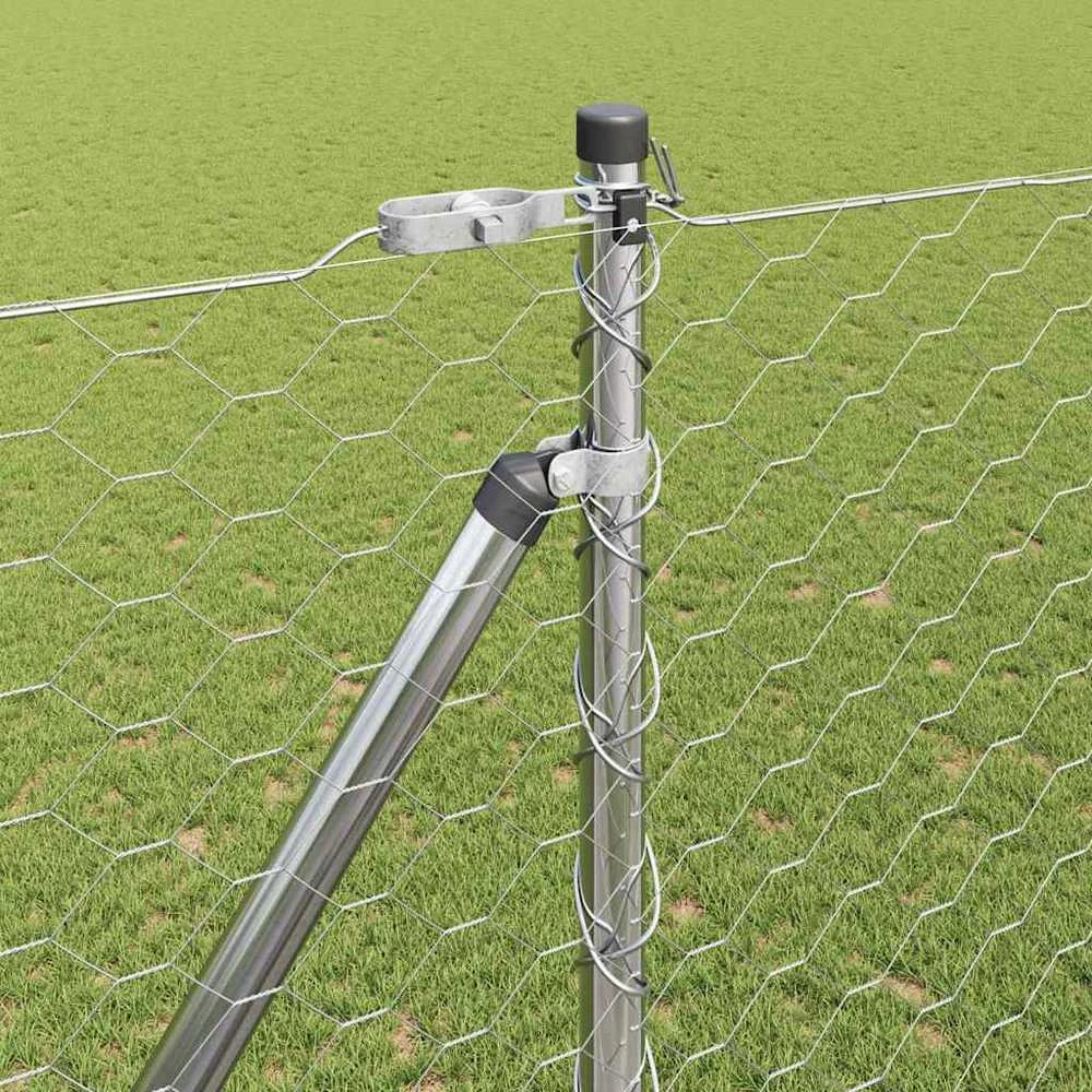 Hexagonal Fence with Post 100 x 1,6 m Galvanizuotas plienas