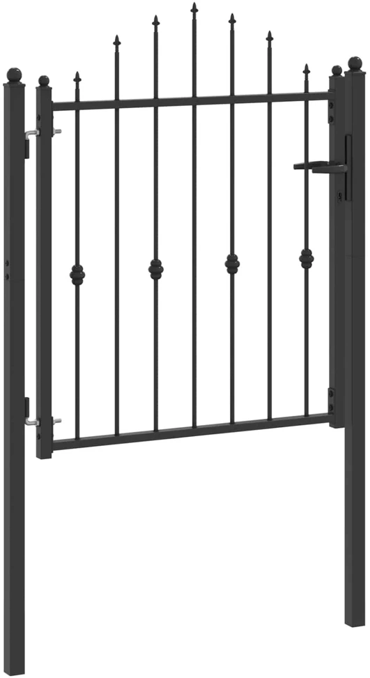 Tvora vartai ASTEN 100 x 100 cm Metalas Juoda Užrakintas