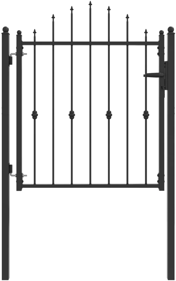 Tvora vartai ASTEN 100 x 100 cm Metalas Juoda Užrakintas