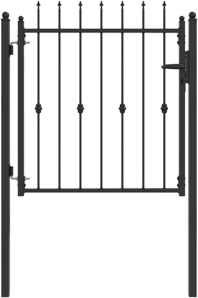 Tvora vartai ASTEN 100 x 100 cm Metalas Juoda Užrakintas