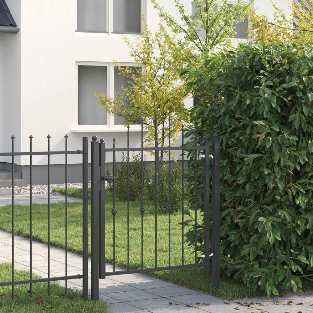 Tvora vartai ASTEN 100 x 100 cm Metalas Juoda Užrakintas