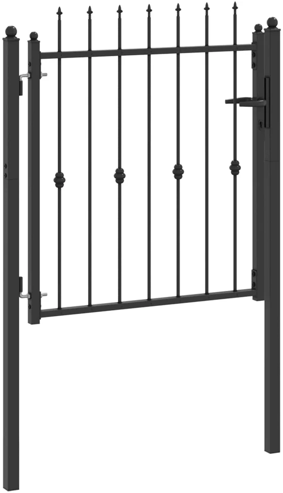 Tvora vartai ASTEN 100 x 100 cm Metalas Juoda Užrakintas
