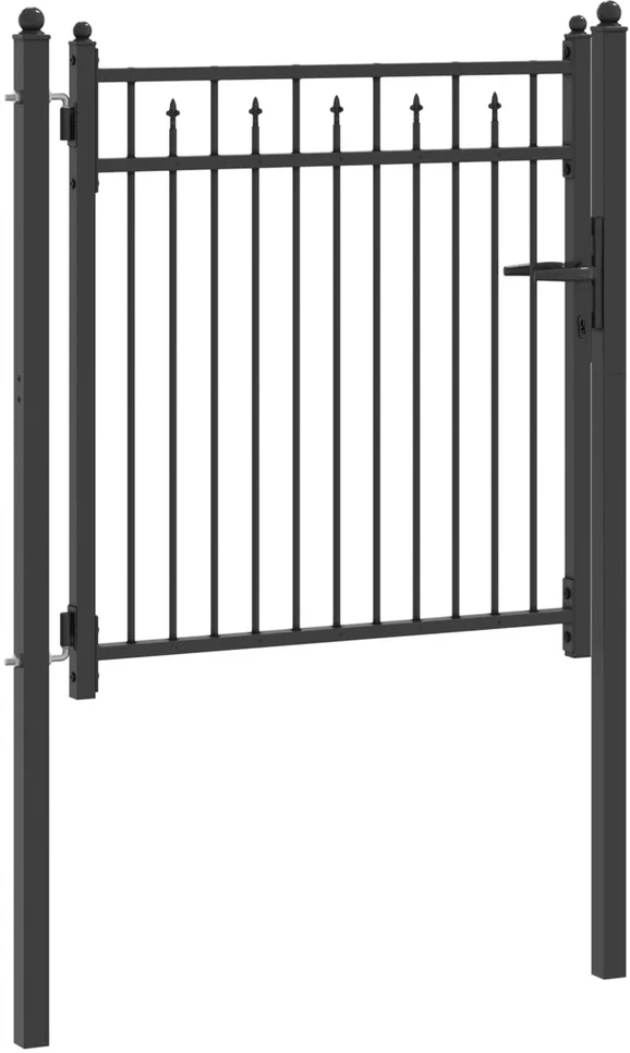 Tvora vartai BAARLO 100 x 100 cm Užrakintas Metalas Juoda