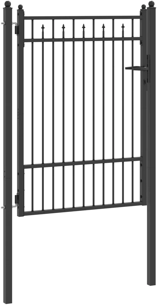Tvora vartai BAARLO 100 x 125 cm Metalas Juoda Užrakintas
