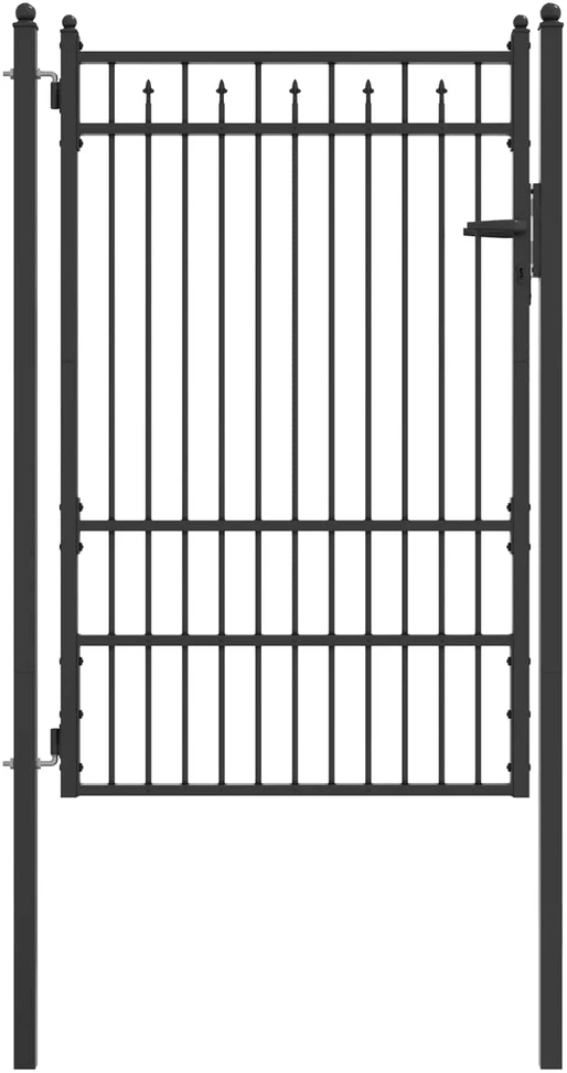 Tvora vartai BAARLO 100 x 150 cm Metalas Juoda Užrakintas