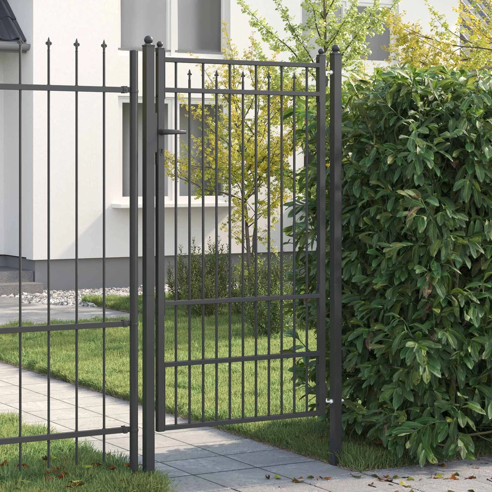 Tvora vartai BAARLO 100 x 175 cm Metalas Juoda Užrakintas