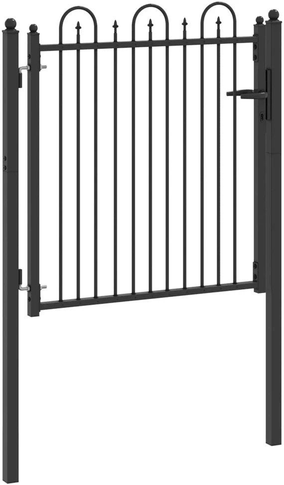 Tvora vartai DRONTEN 100 x 100 cm Užrakintas Metalas Juoda