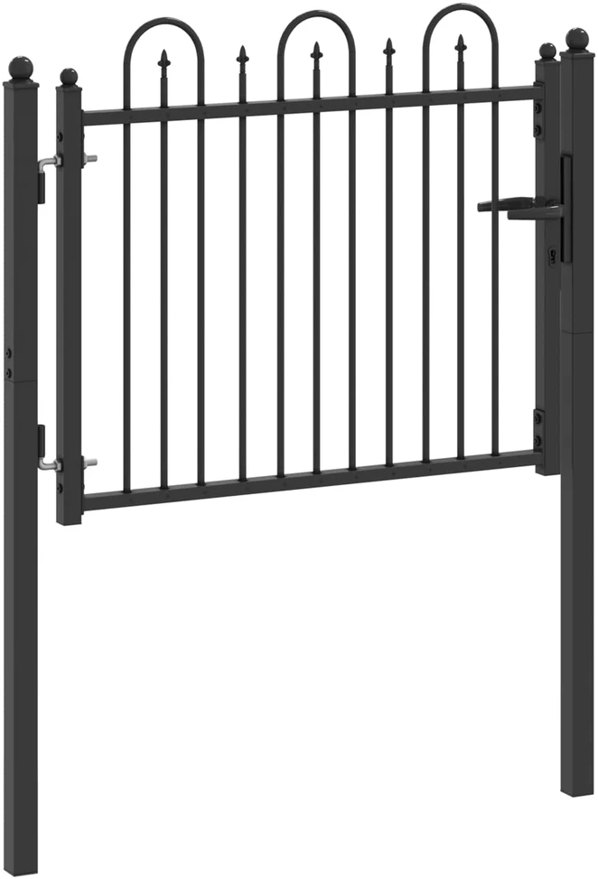Tvora vartai DRONTEN 100 x 75 cm Metalas Juoda Užrakintas