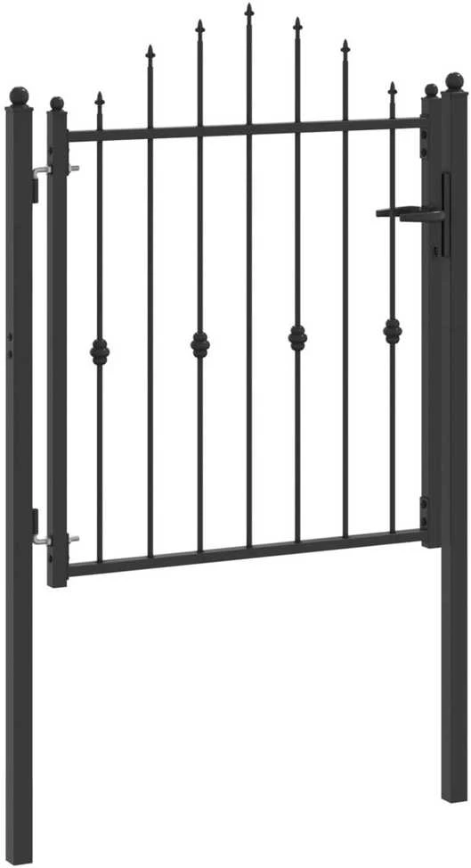 Tvora vartai ASTEN 100 x 100 cm Metalas Juoda Užrakintas
