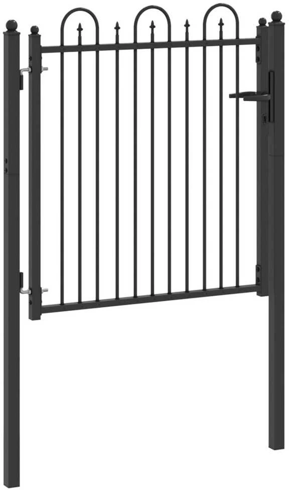 Tvora vartai DRONTEN 100 x 100 cm Metalas Juoda Užrakintas