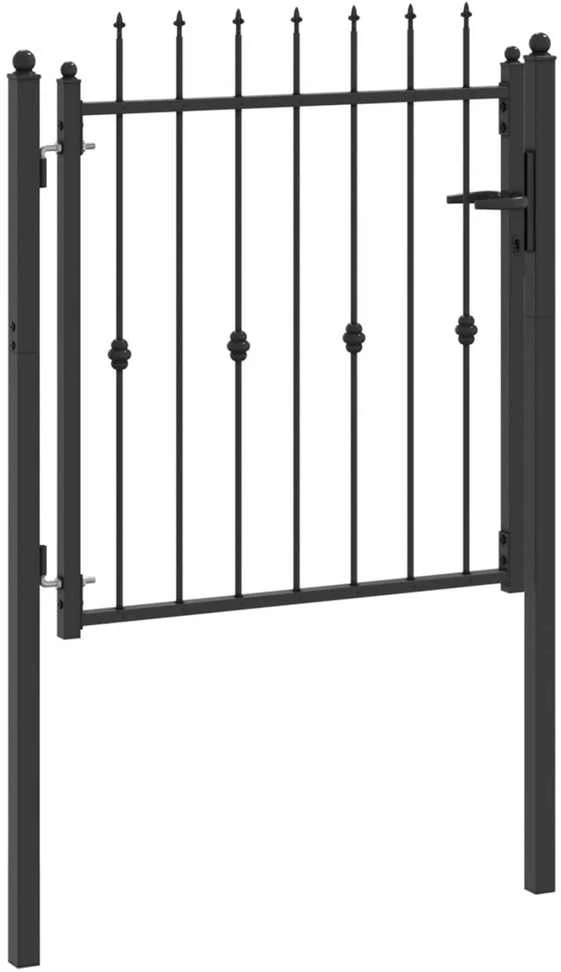 Tvora vartai ASTEN 100 x 100 cm Metalas Juoda Užrakintas