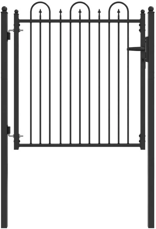 Tvora vartai DRONTEN 100 x 100 cm Metalas Juoda Užrakintas