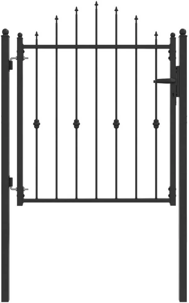 Tvora vartai ASTEN 100 x 100 cm Metalas Juoda Užrakintas