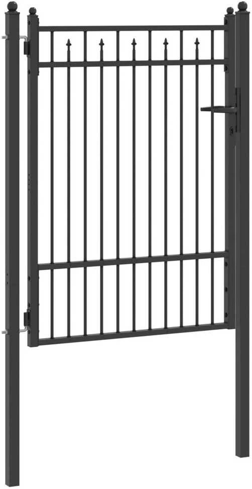 Tvora vartai BAARLO 100 x 125 cm Metalas Juoda Užrakintas