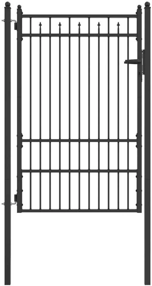 Tvora vartai BAARLO 100 x 150 cm Metalas Juoda Užrakintas
