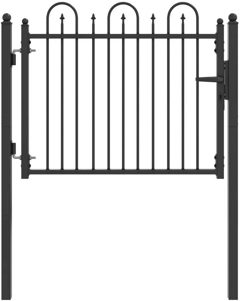 Tvora vartai DRONTEN 100 x 75 cm Metalas Juoda Užrakintas