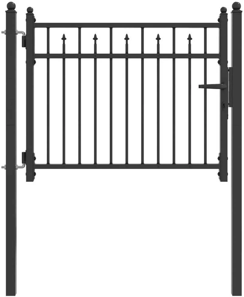 Tvora vartai BAARLO 100 x 75 cm Metalas Juoda Užrakintas
