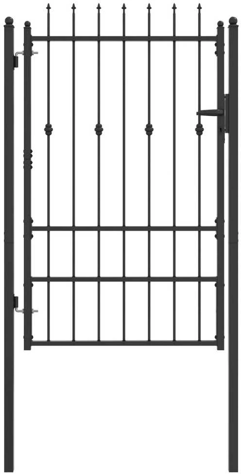 Tvora vartai ASTEN 100 x 150 cm Metalas Juoda Užrakintas
