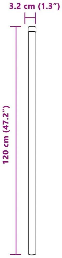 Tvorelės stulpas 12 vnt. Žalia 120 cm