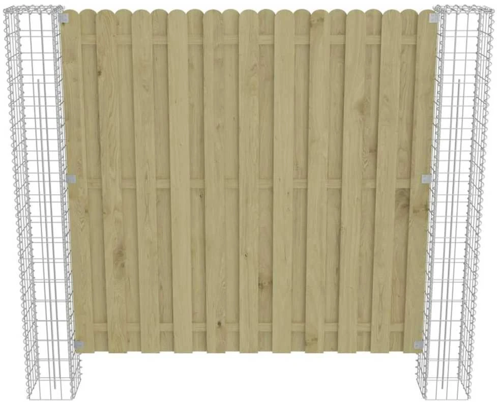 Tvorelės stulpas 2 pcs Sidabro 20 x 20 x 190 cm metalas