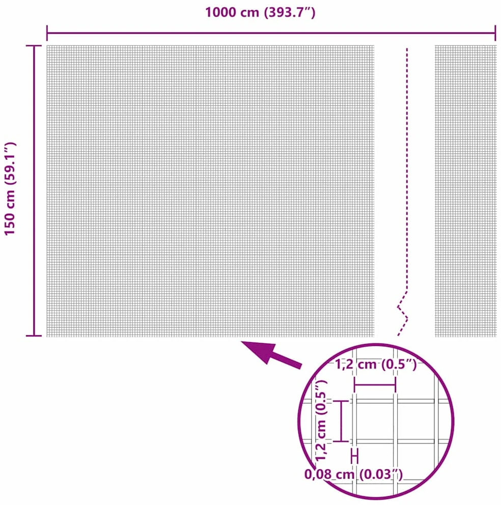Suvirintas vielinis tvoras su smailiais galais 10 x 1,5 m Žalia