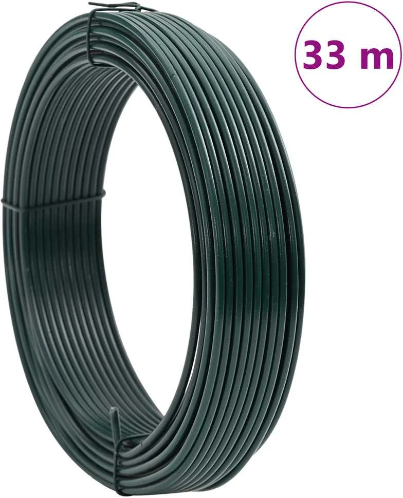 Tvorelių rišimo viela Žalia 33 m PVC