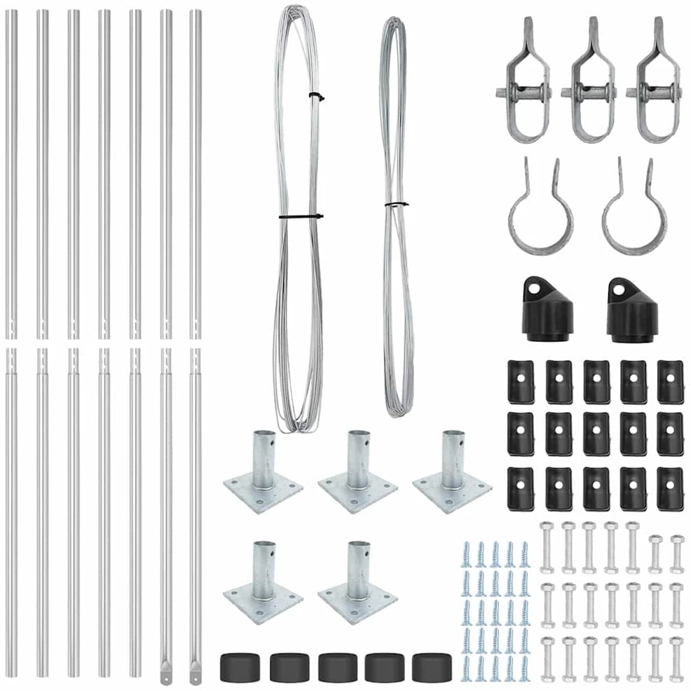 Tvorelių stulpas su betono pamatu 7 vnt. Sidabrinė