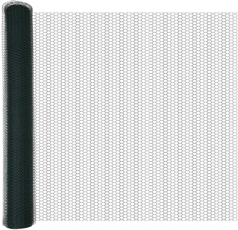 Heksagonalinė tvoros tvirtinimo sistema 25 x 1,2 m Žalia