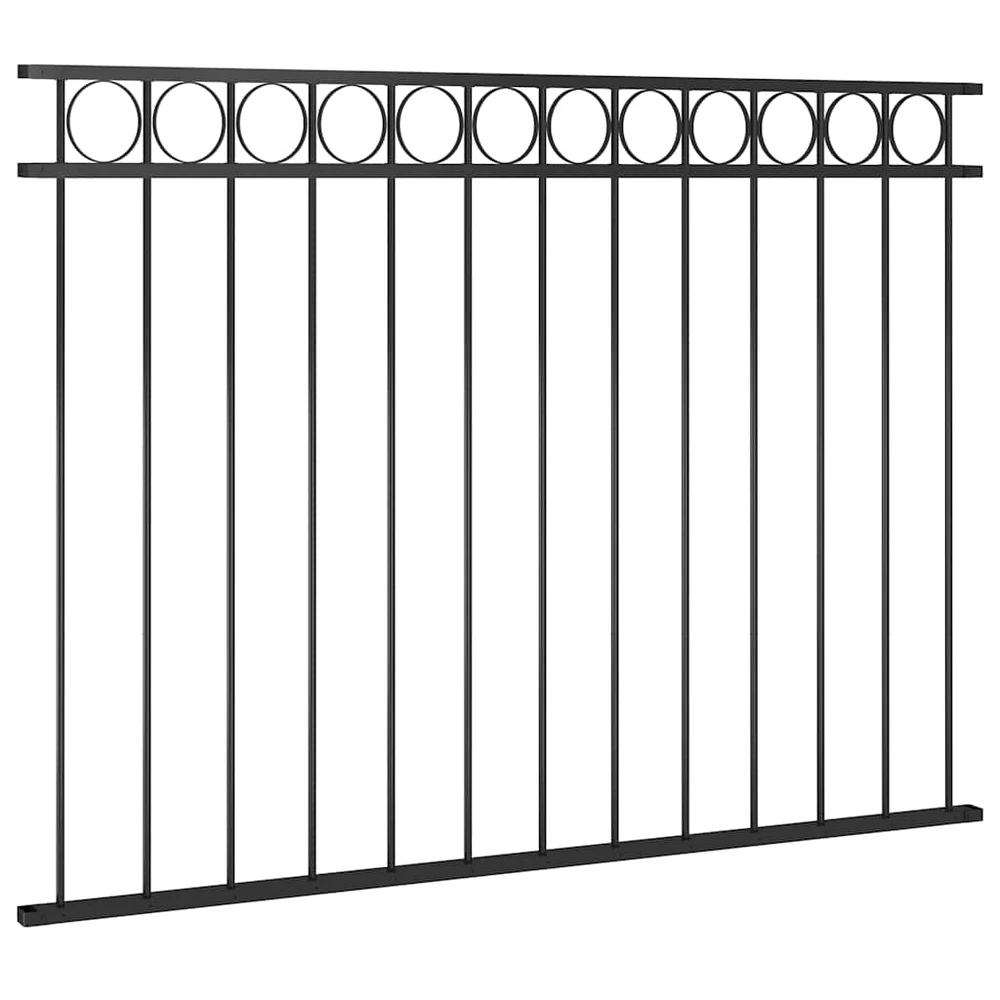 Tvoros segmentas, juodos spalvos, 1,7x1,2m, plienas