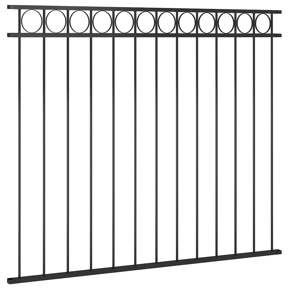 Tvoros segmentas, juodos spalvos, 1,7x1,5m, plienas