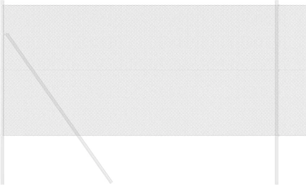 Heksagoninė tvora 1 x 50 m PVC Pilka