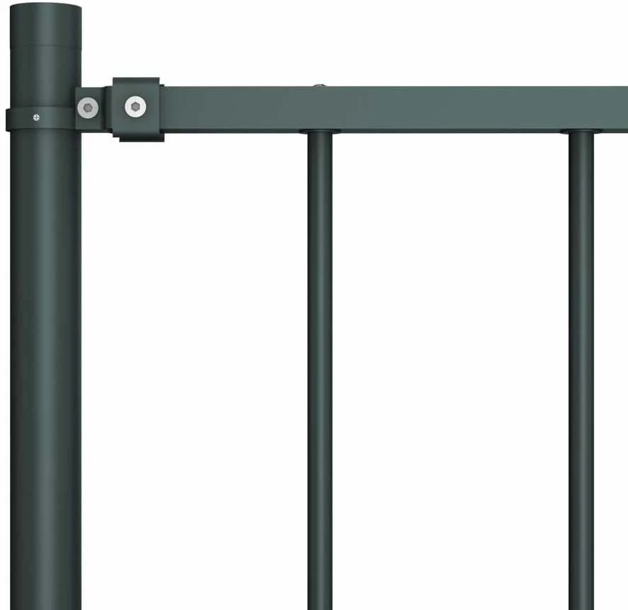 Tvoros plokštė su stulpais, antracito, 1,7x0,75m, plienas