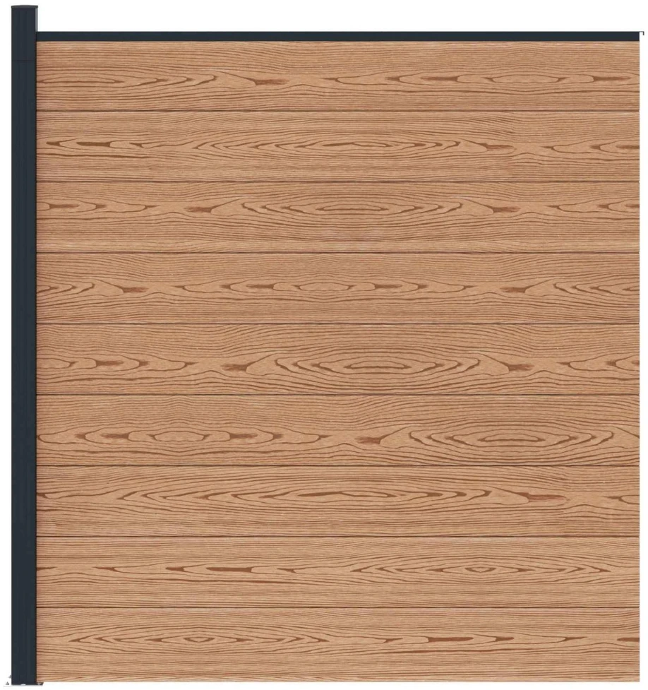 Tvoros rinkinys 175 x 186 cm WPC ir aliuminis Ruda