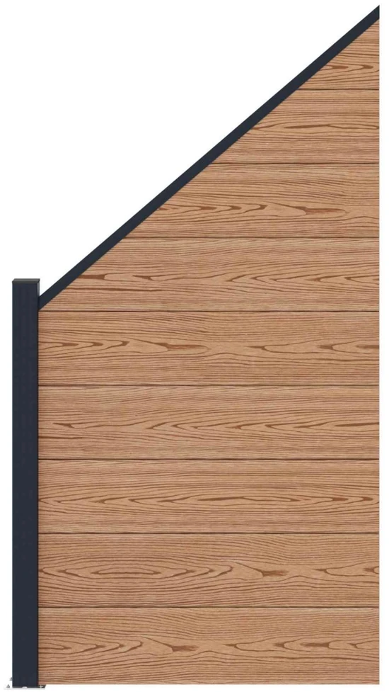 Tvoros rinkinys 95 x 180 cm WPC ir aliuminis Ruda