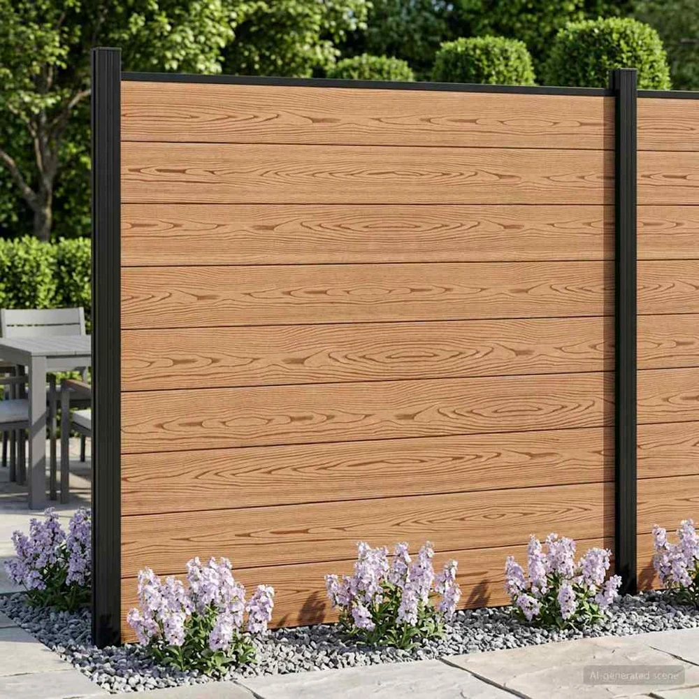 Tvoros rinkinys 175 x 186 cm WPC ir aliuminis Ruda