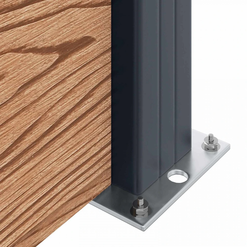 Tvoros rinkinys 175 x 186 cm WPC ir aliuminis Ruda