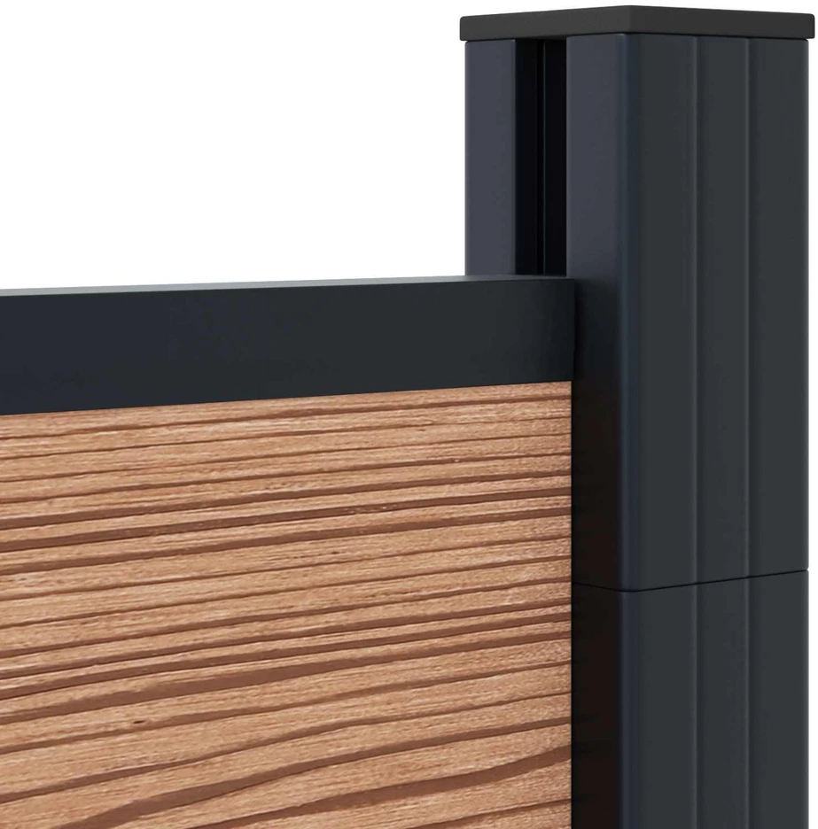 Tvoros rinkinys 175 x 186 cm WPC ir aliuminis Ruda