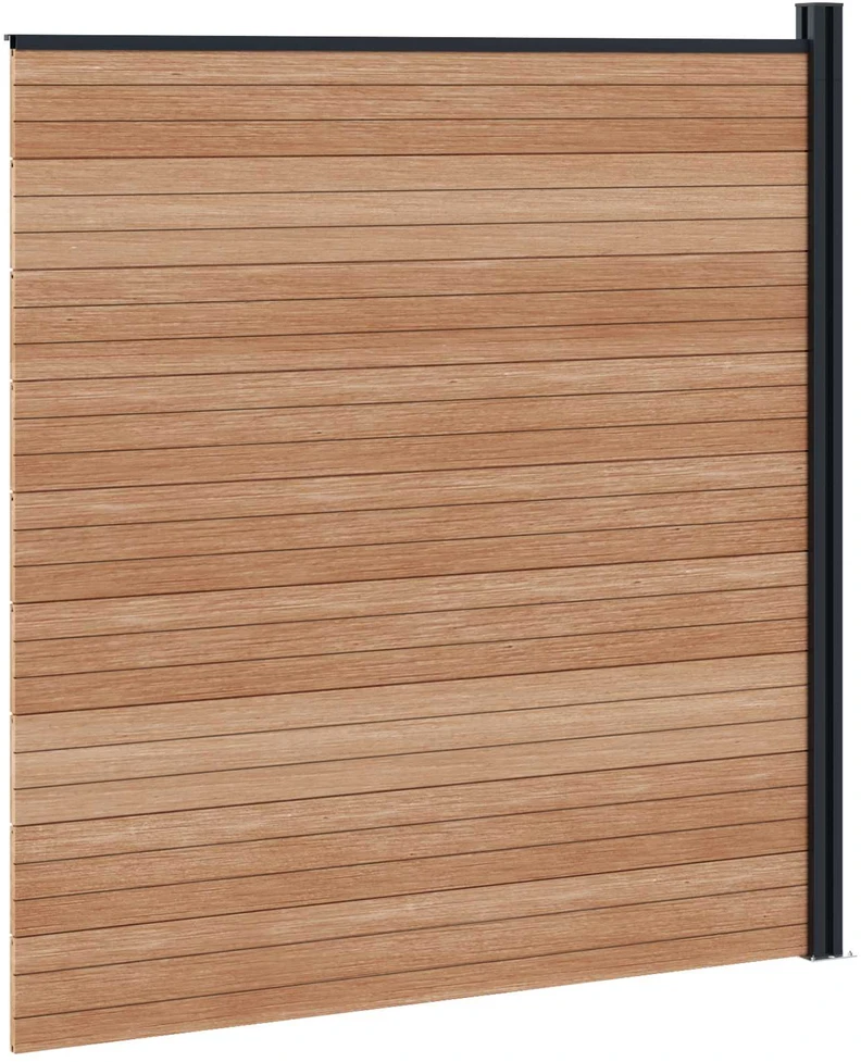 Tvoros rinkinys 175 x 186 cm WPC ir aliuminis Ruda